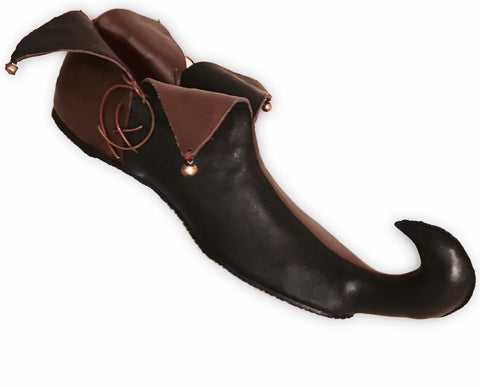Men's & Women's Black & Brown Leather Jester Shoes 9960-BKBR